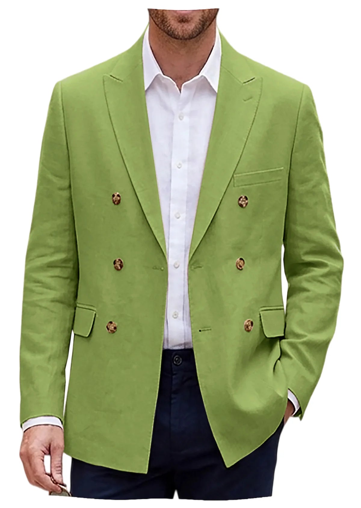 Blazer lin homme coupe slim – CLEVI Paris