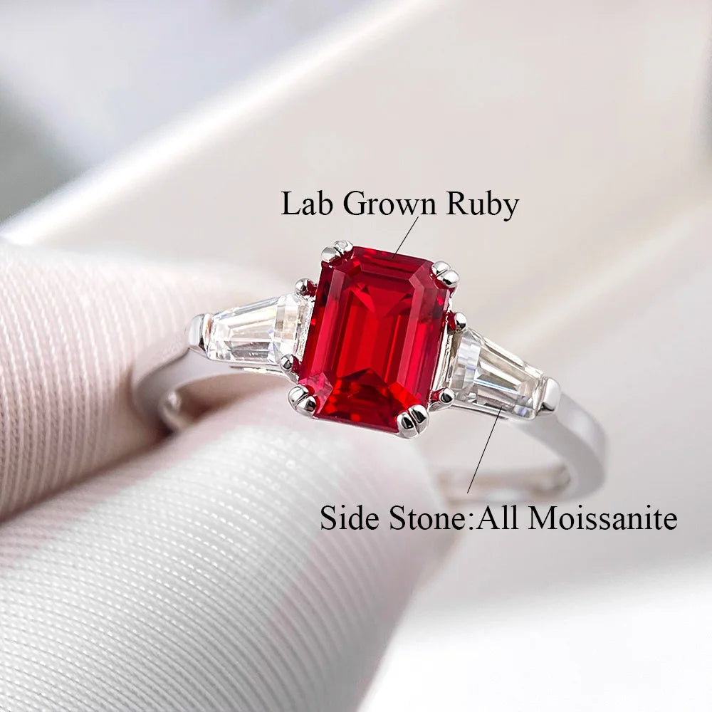 Bague femme en argent 925, pierre de laboratoire – CLEVI Paris