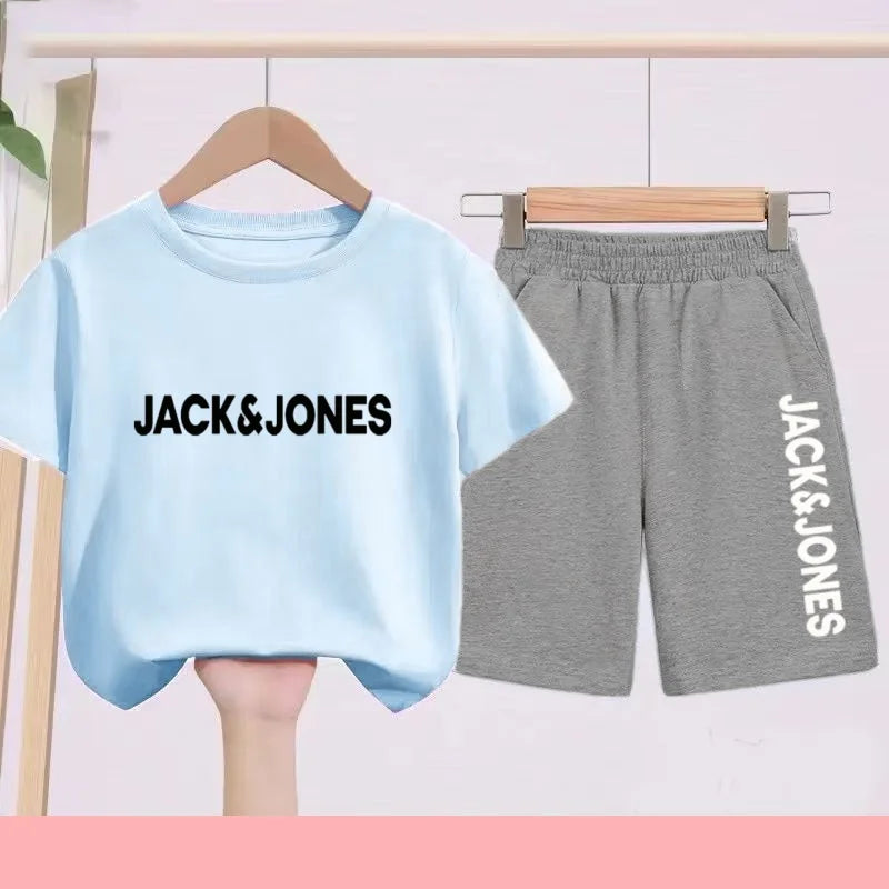 Ensemble enfant imprimé T-shirt et short – CLEVI Paris