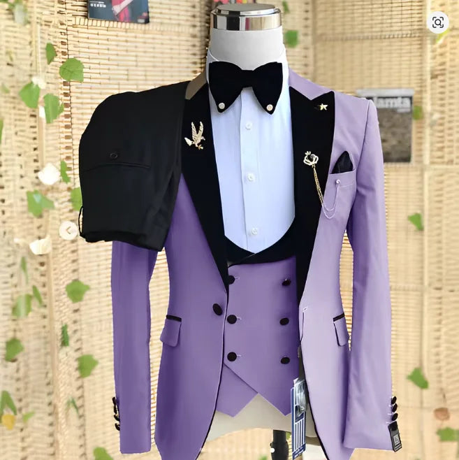 Costume homme 3 pièces à revers – CLEVI Paris