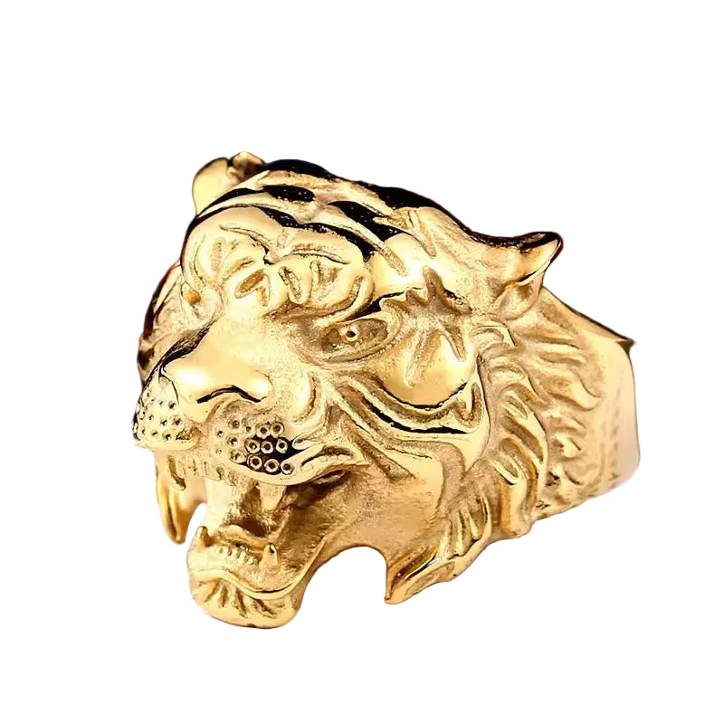 Bague Homme Acier Inoxydable Motif Animal – CLEVI Paris