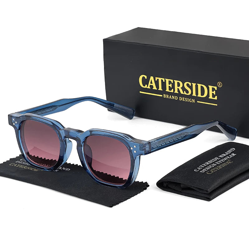 Lunettes de Soleil Caterside Style Punk Petit Cadre Carré UV400 Unisexe – CLEVI Paris