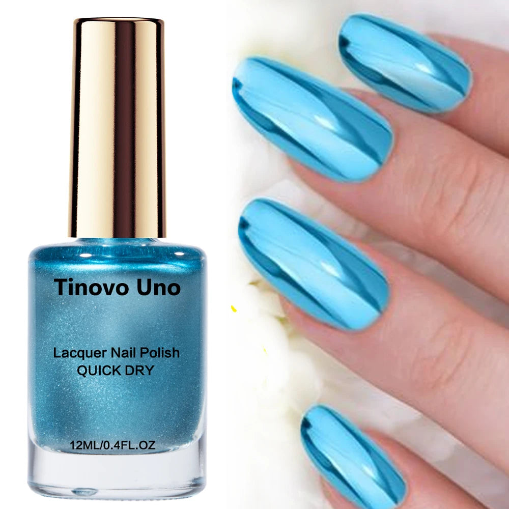 Vernis à Ongles Effet Miroir Tinovo Uno – Séchage Rapide & Longue Tenue – CLEVI Paris