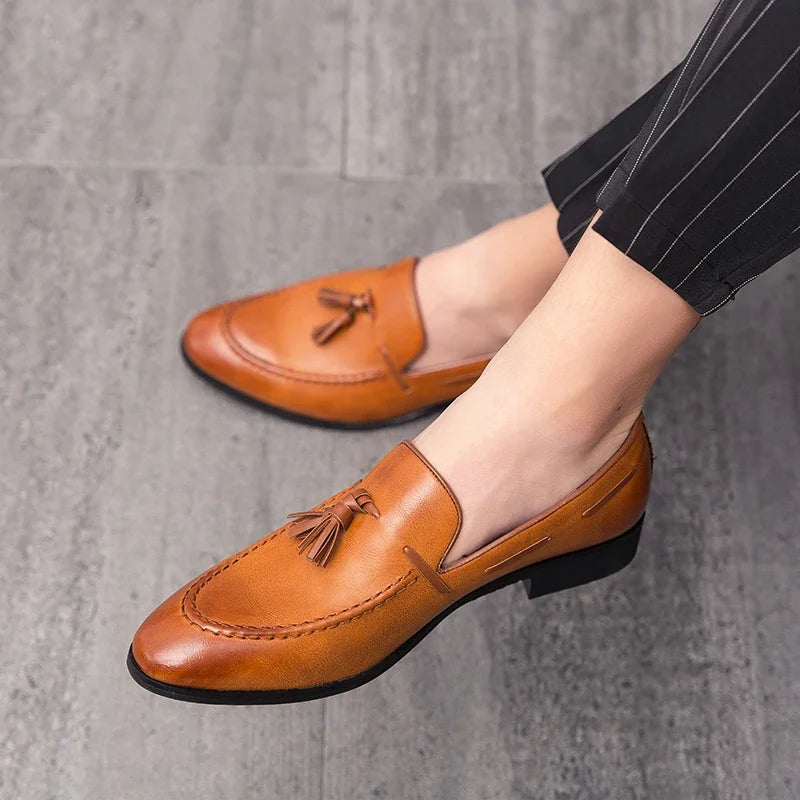 Mocassins homme à glands bruns ou noirs – CLEVI Paris