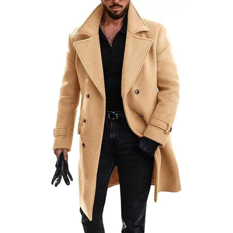Manteau long croisé homme – CLEVI Paris