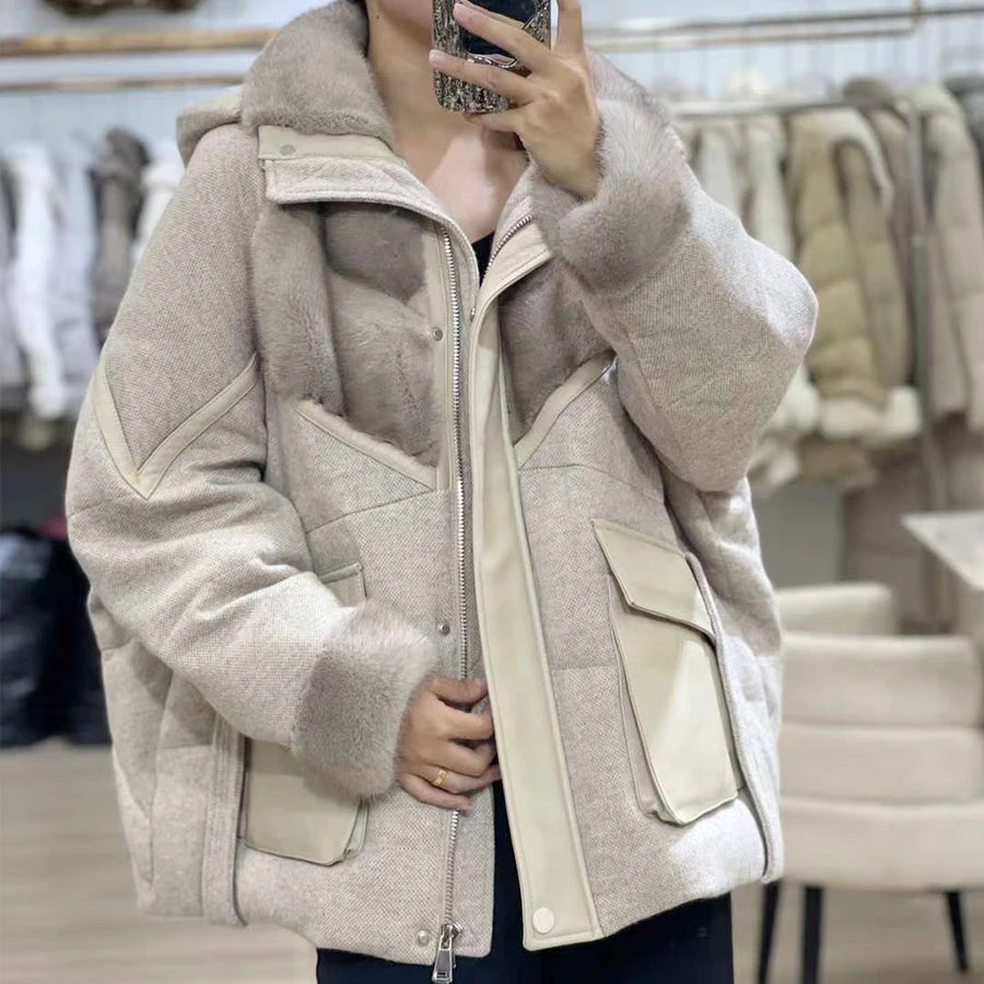 Veste d’hiver femme zippée – CLEVI Paris