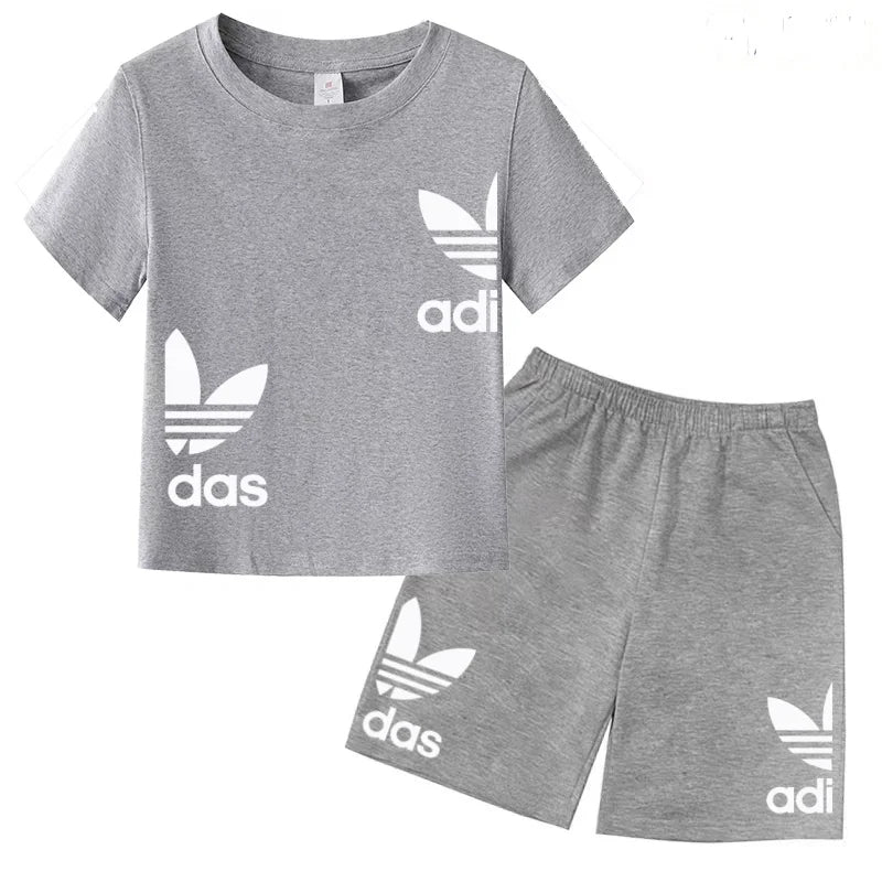 Ensemble enfant T-shirt à lettres et short – CLEVI Paris