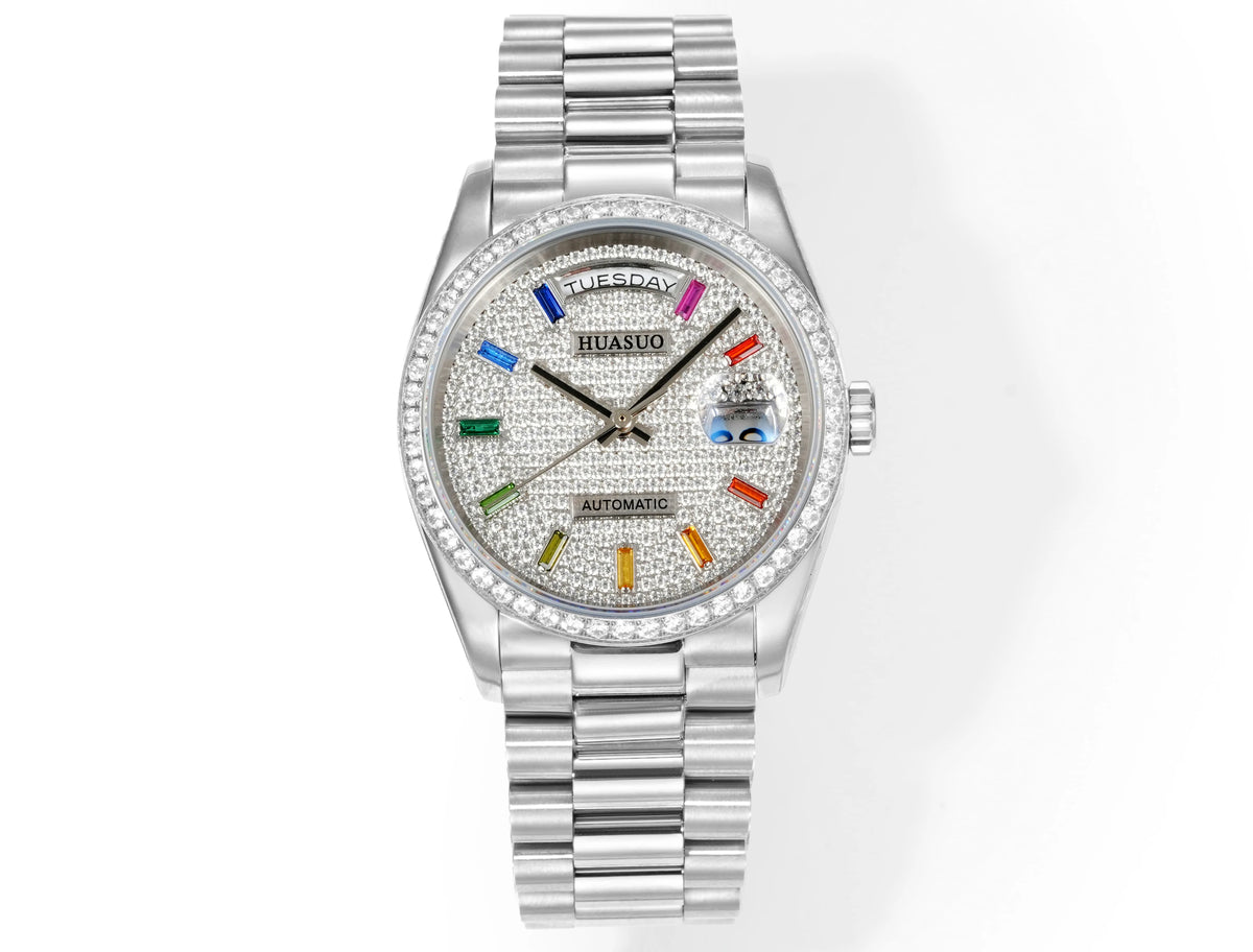 Montre Homme Automatique Cadran Laqué Artisanal Huasuo – CLEVI Paris