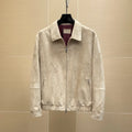 Blouson homme aspect daim à col rabattu – CLEVI Paris
