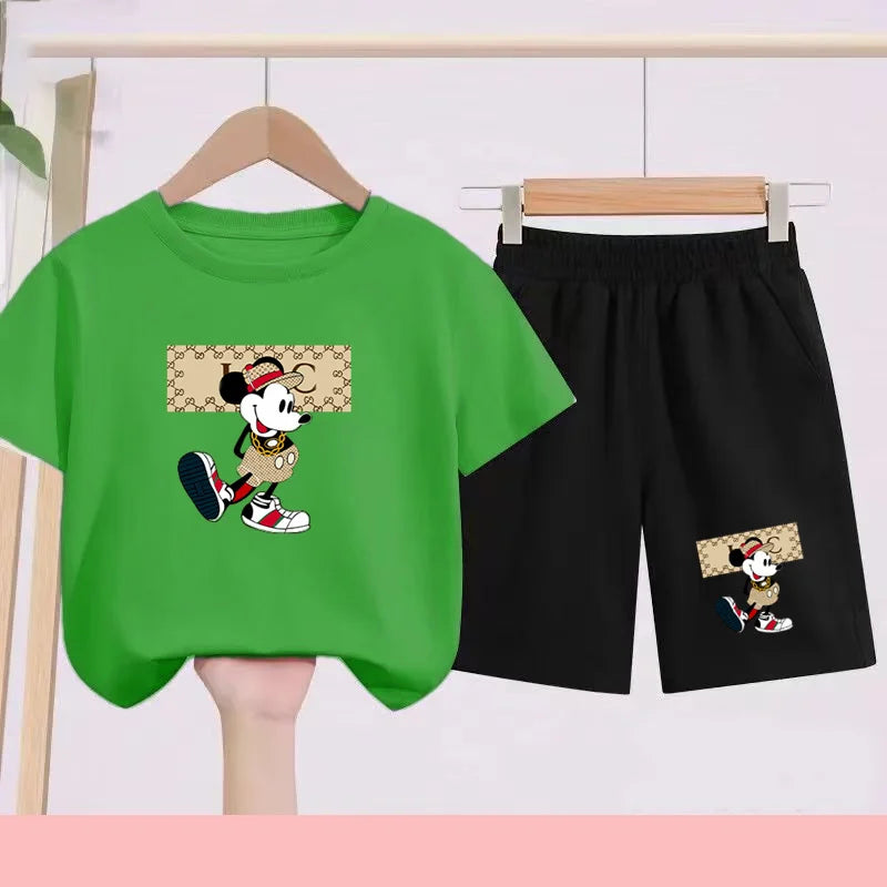 Ensemble enfant décontracté haut et short – CLEVI Paris