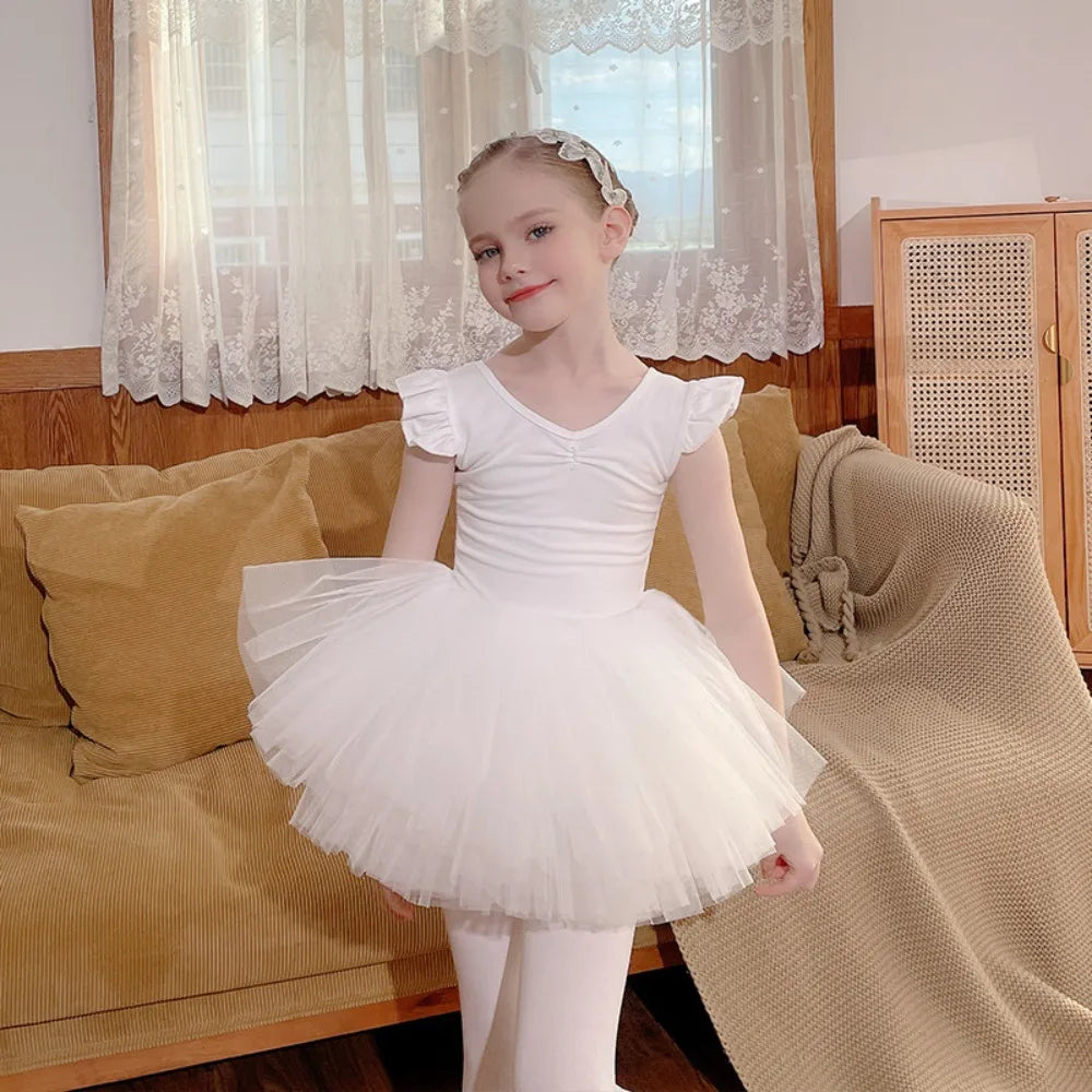 Robe tutu de danse fille à manches longues – CLEVI Paris