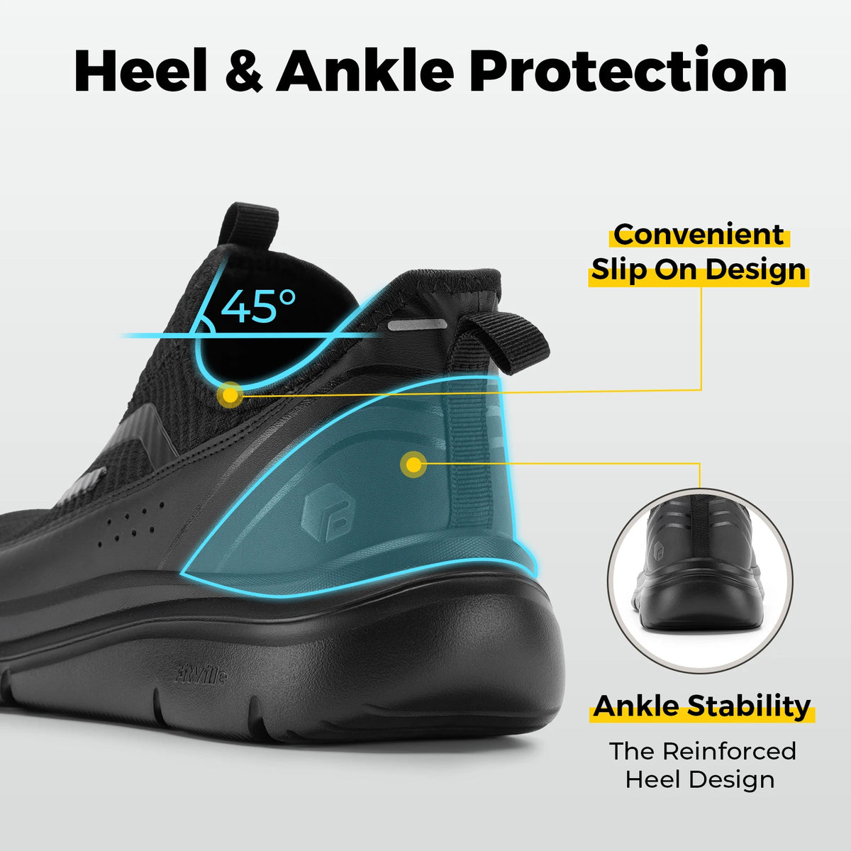 Sneakers homme FitVille Step Ease V2 larges – CLEVI Paris