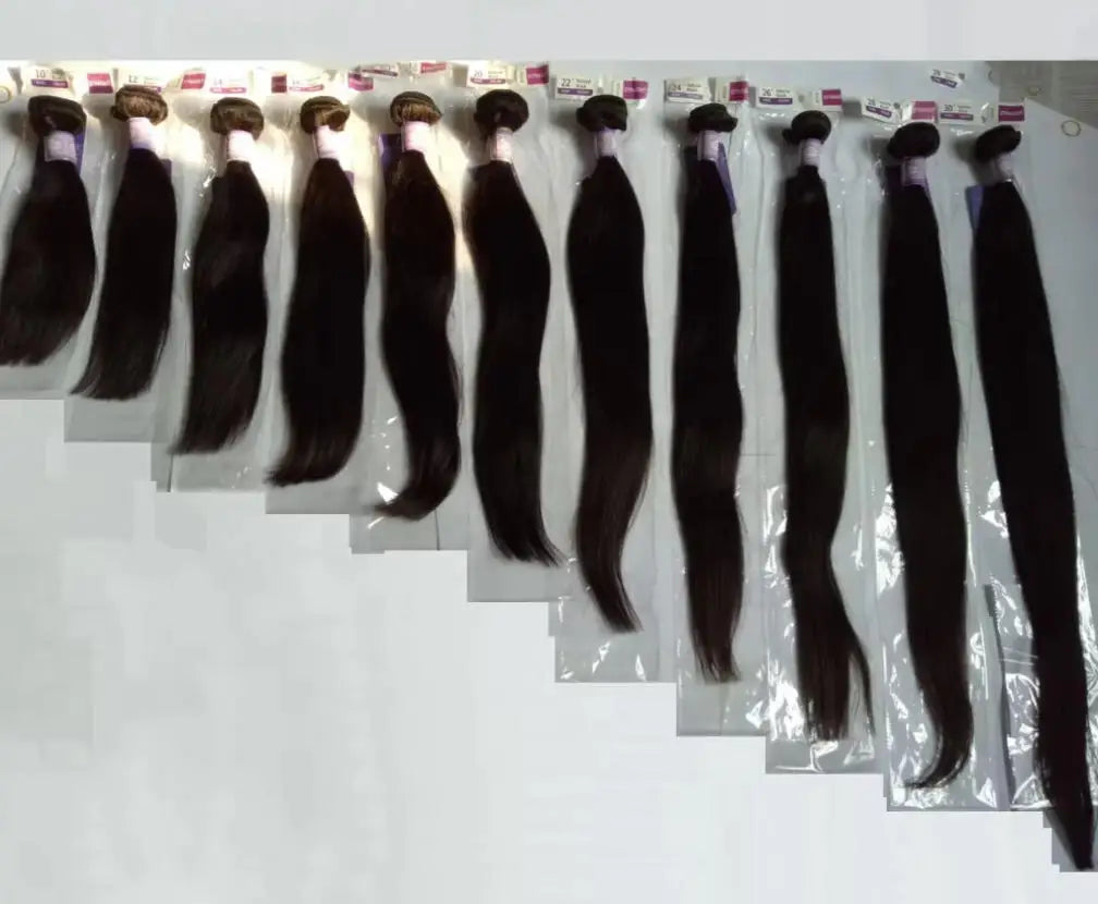 Mèches Straight 100% Remy Hair Brésilien Couleur Naturelle Non Traitées 10-44 Pouces – CLEVI Paris