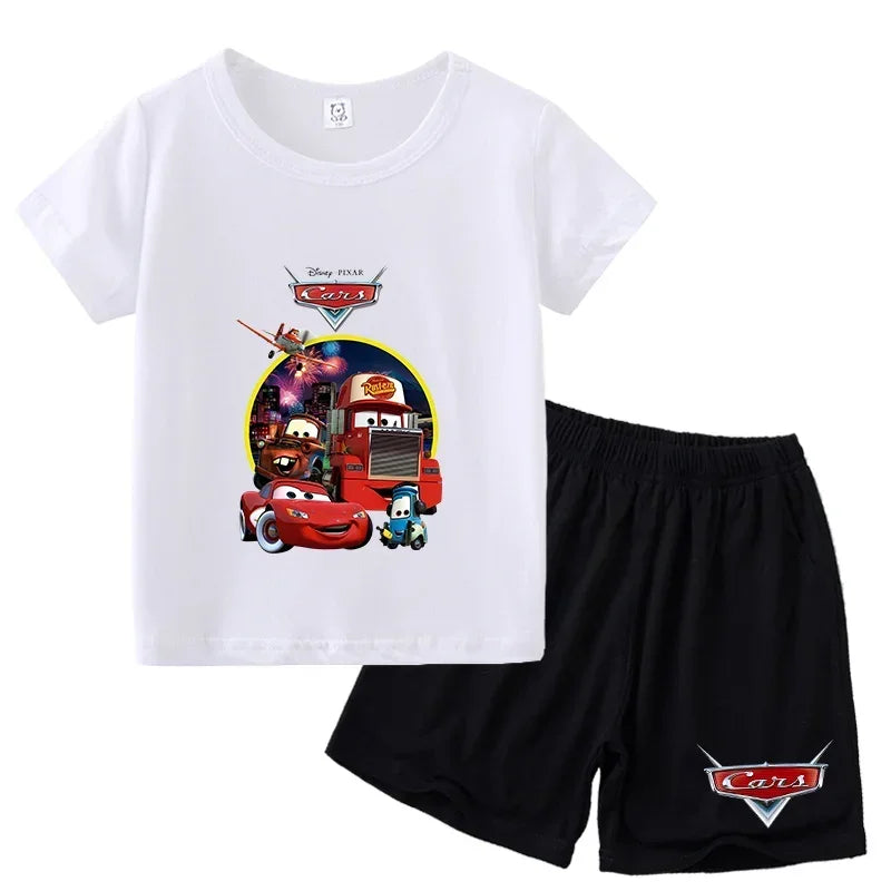 Ensemble enfant Cars T-shirt et short – CLEVI Paris
