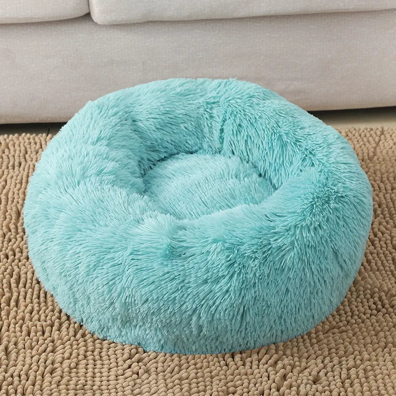 Panier rond en peluche pour chien et chat – CLEVI Paris