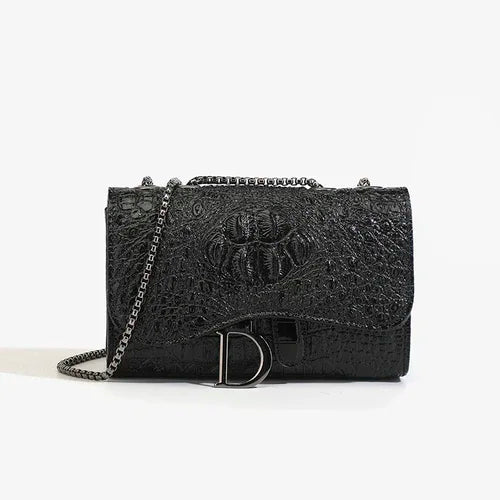 Sac à Rabat Femme PU Cuir Chaînes Sequins Imprimé Animal – CLEVI Paris
