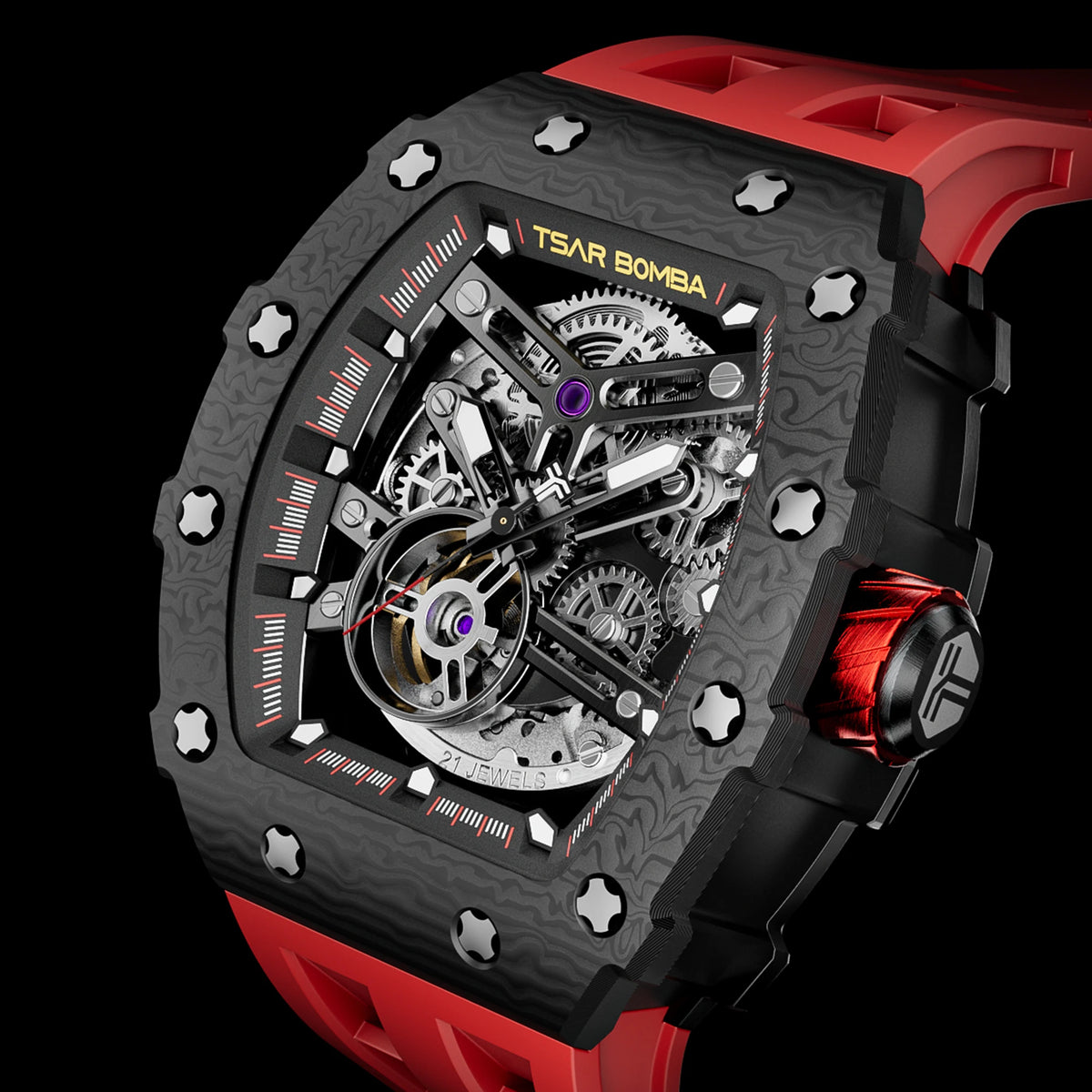 Montre mécanique TSAR BOMBA TB8208CF – CLEVI Paris