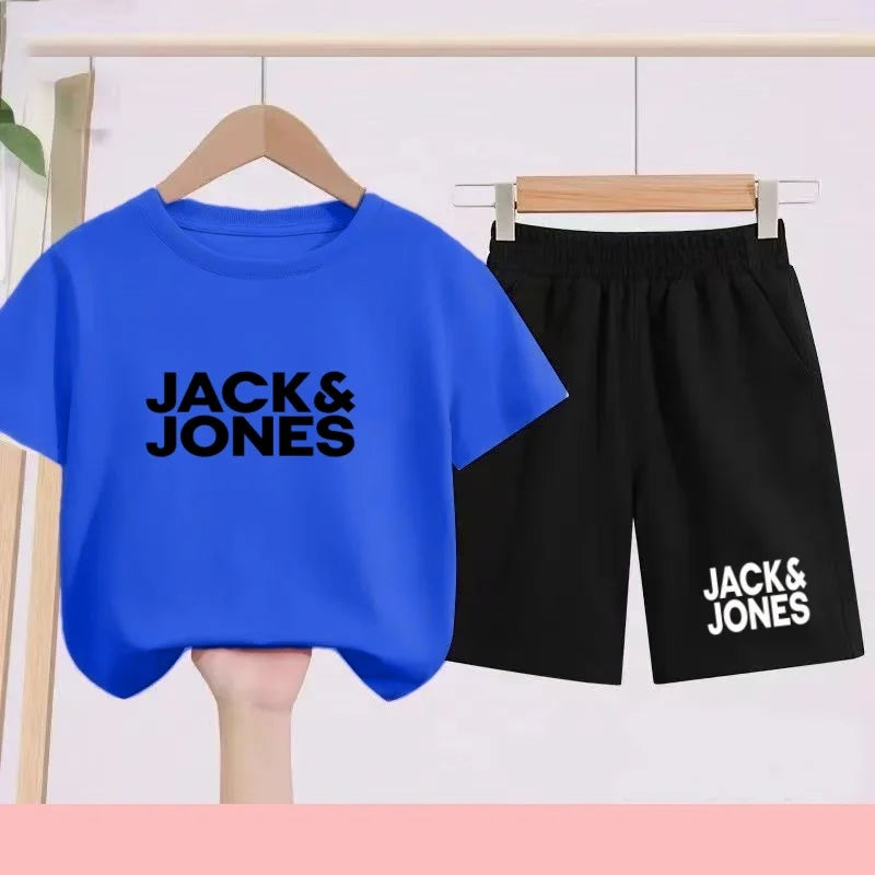 Ensemble enfant imprimé T-shirt et short – CLEVI Paris