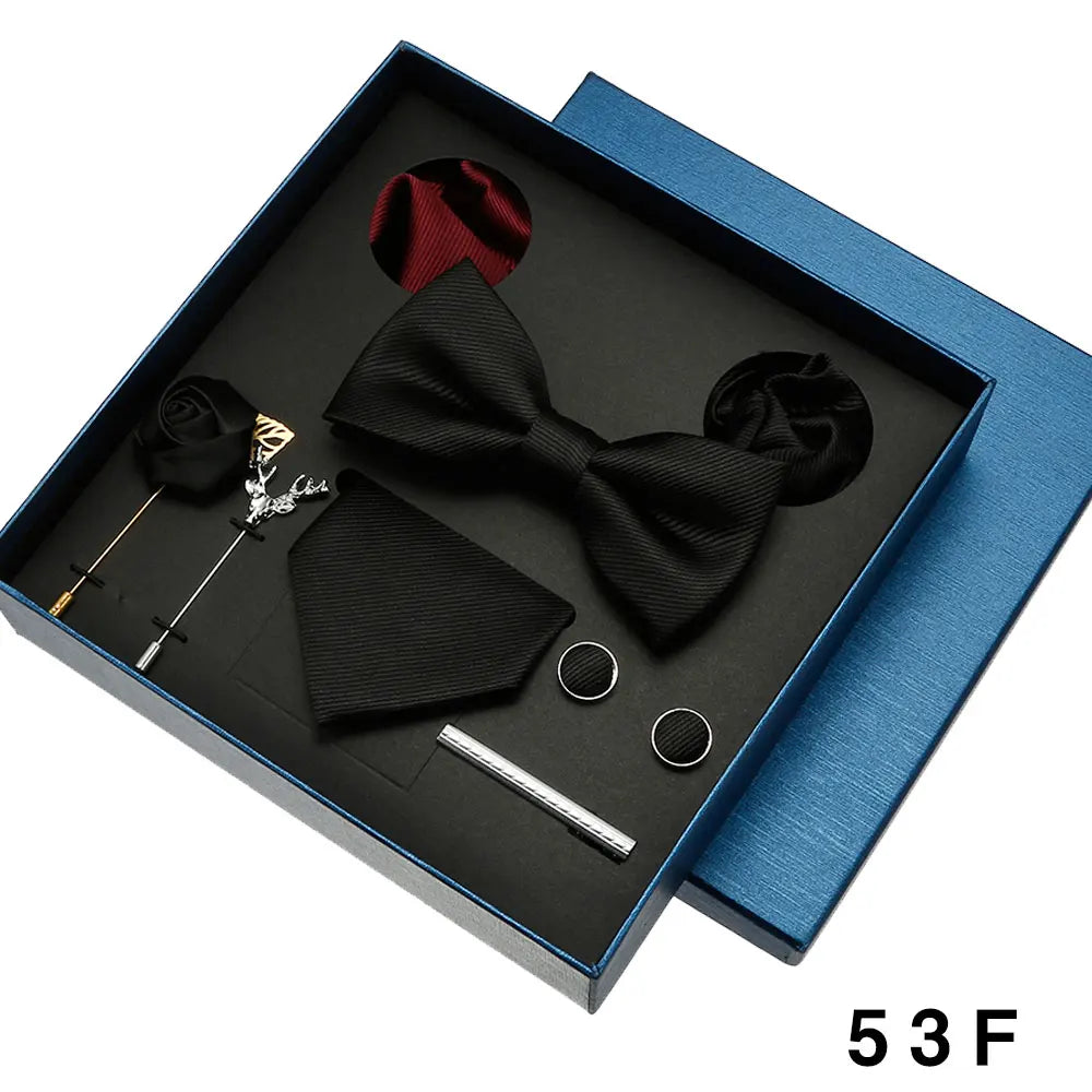 Coffret homme 8 pièces, cravate et accessoires – CLEVI Paris