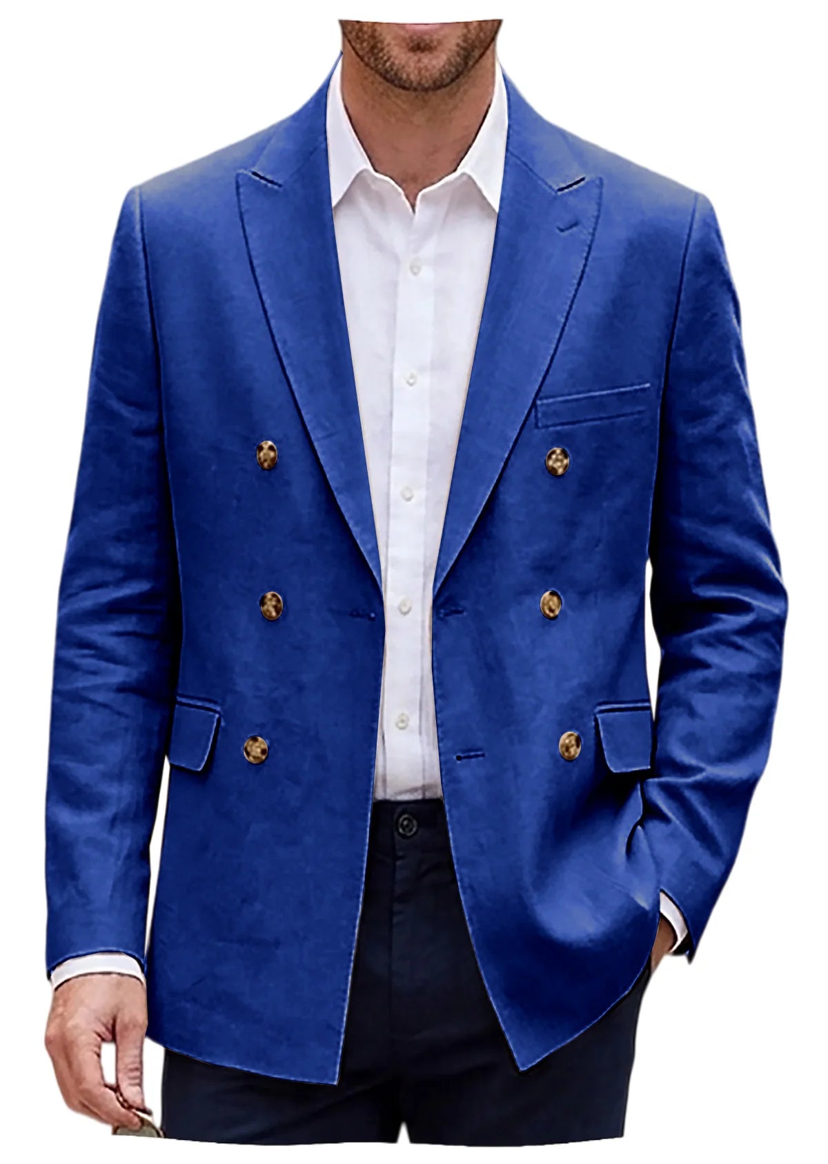 Blazer lin homme coupe slim – CLEVI Paris