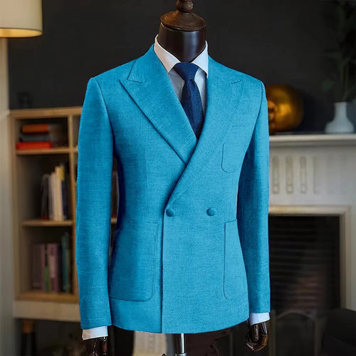 Blazer homme croisé à chevrons – CLEVI Paris