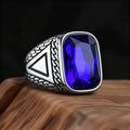 Bague Homme Acier 316L et Pierres Colorées – CLEVI Paris