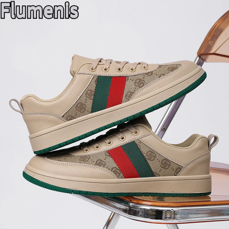 Sneakers Homme Canvas Motif Géométrique Respirant EU 38-46 – CLEVI Paris