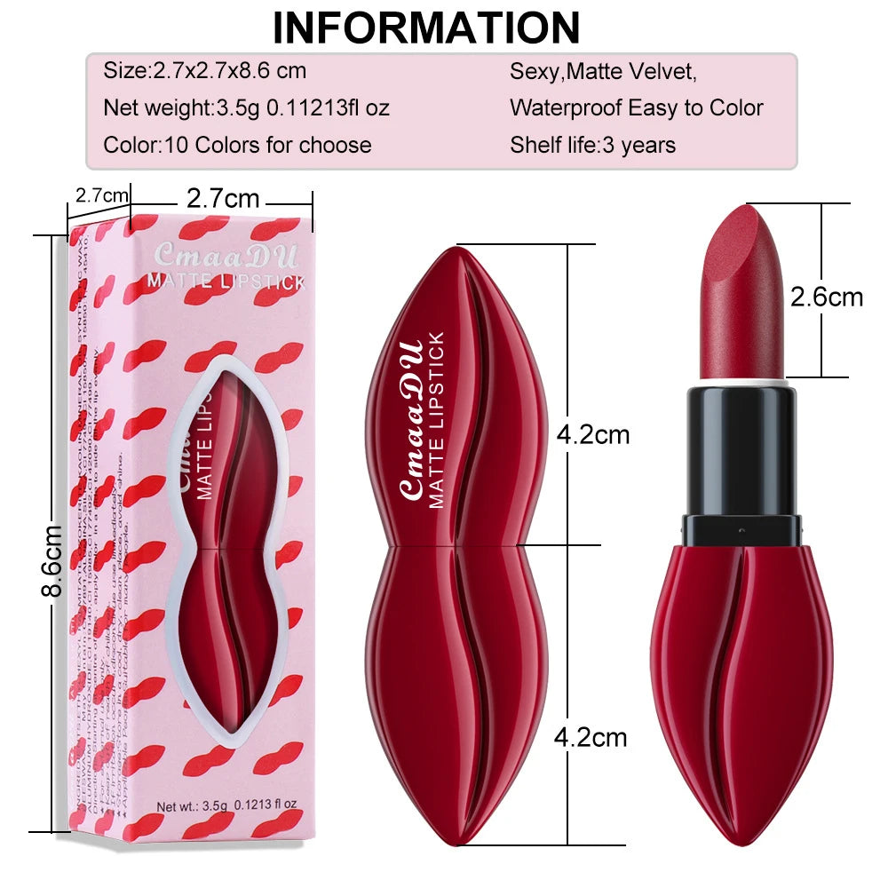 Rouge à Lèvres Mat Waterproof Longue Tenue — Velvet Nude & Pigmenté – CLEVI Paris