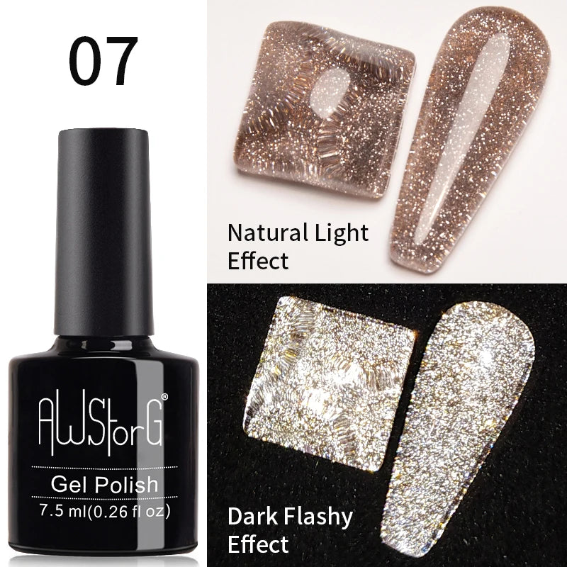 Vernis Gel UV Cat Eye AWStorG 7,5ml Semi-Permanent – CLEVI Paris
