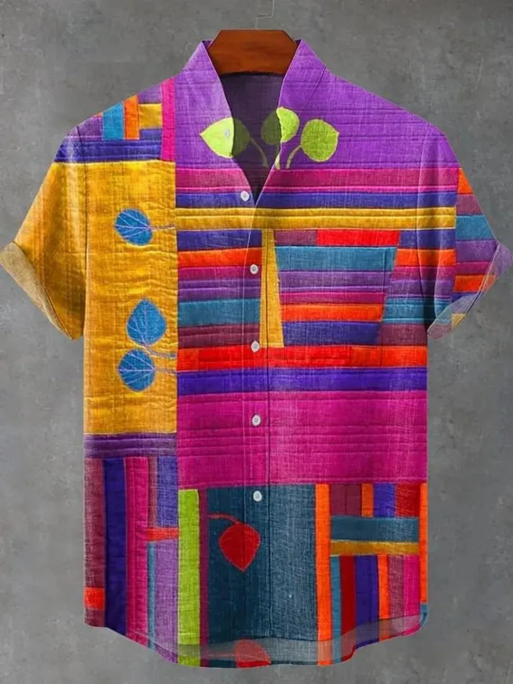 Chemise homme en lin à manches courtes – CLEVI Paris