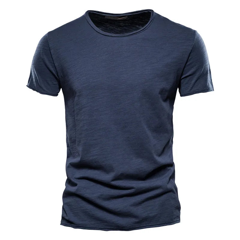 T-Shirt Homme 100% Coton Col Rond Manches Courtes F038 – CLEVI Paris