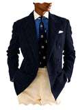 Blazer homme rayé à double boutonnage – CLEVI Paris