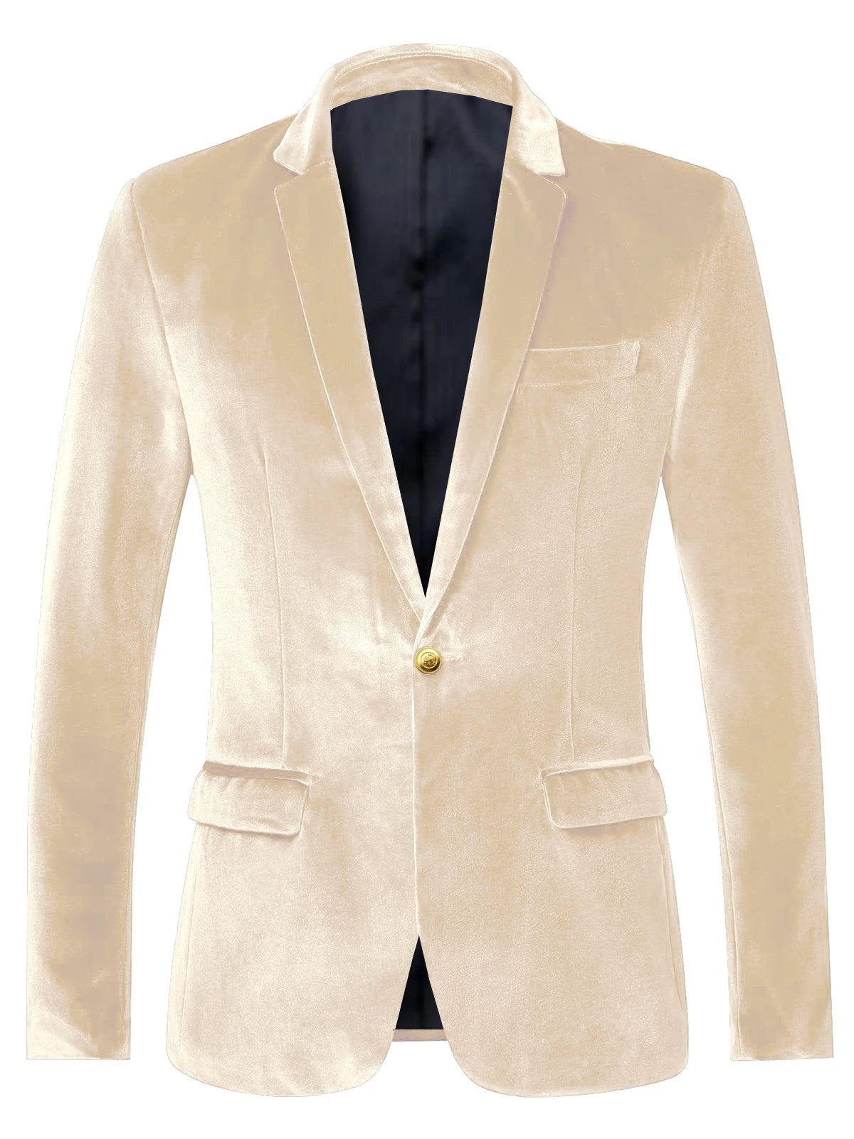 Blazer velours homme à bouton doré – CLEVI Paris