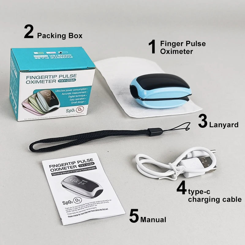 Oxyмètre Doigt Justlang LED Rechargeable SpO2 – CLEVI Paris