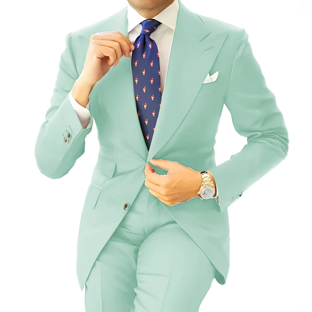 Costume homme formel, coupe droite – CLEVI Paris