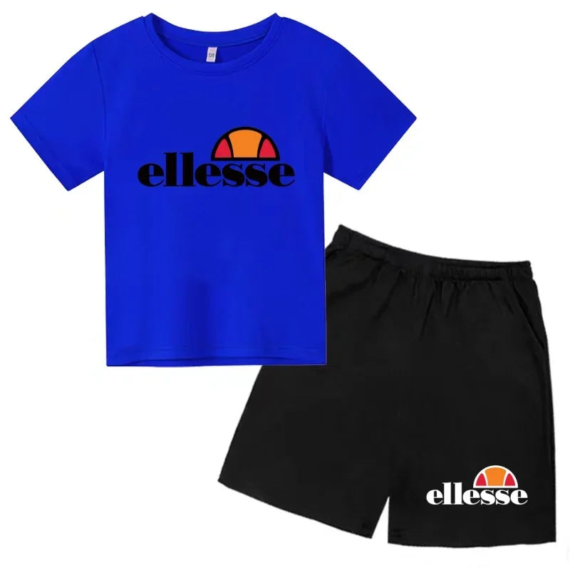Ensemble enfant imprimé T-shirt et short – CLEVI Paris