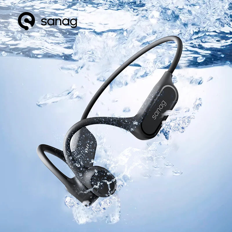 Casque Conduction Osseuse Sanag B33S IPX8 Natation 32Go MP3 – CLEVI Paris