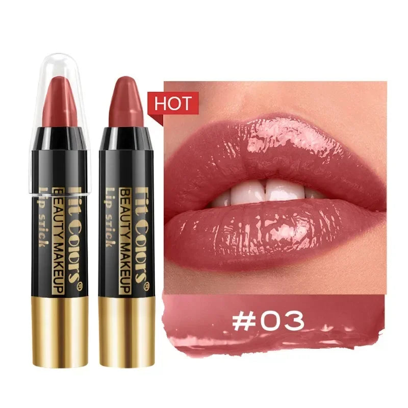 Rouge à Lèvres Crayon Velours Waterproof – Hydratant, Longue Tenue, 6 Teintes – CLEVI Paris