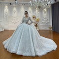 Robe de mariée perlée à col carré – CLEVI Paris