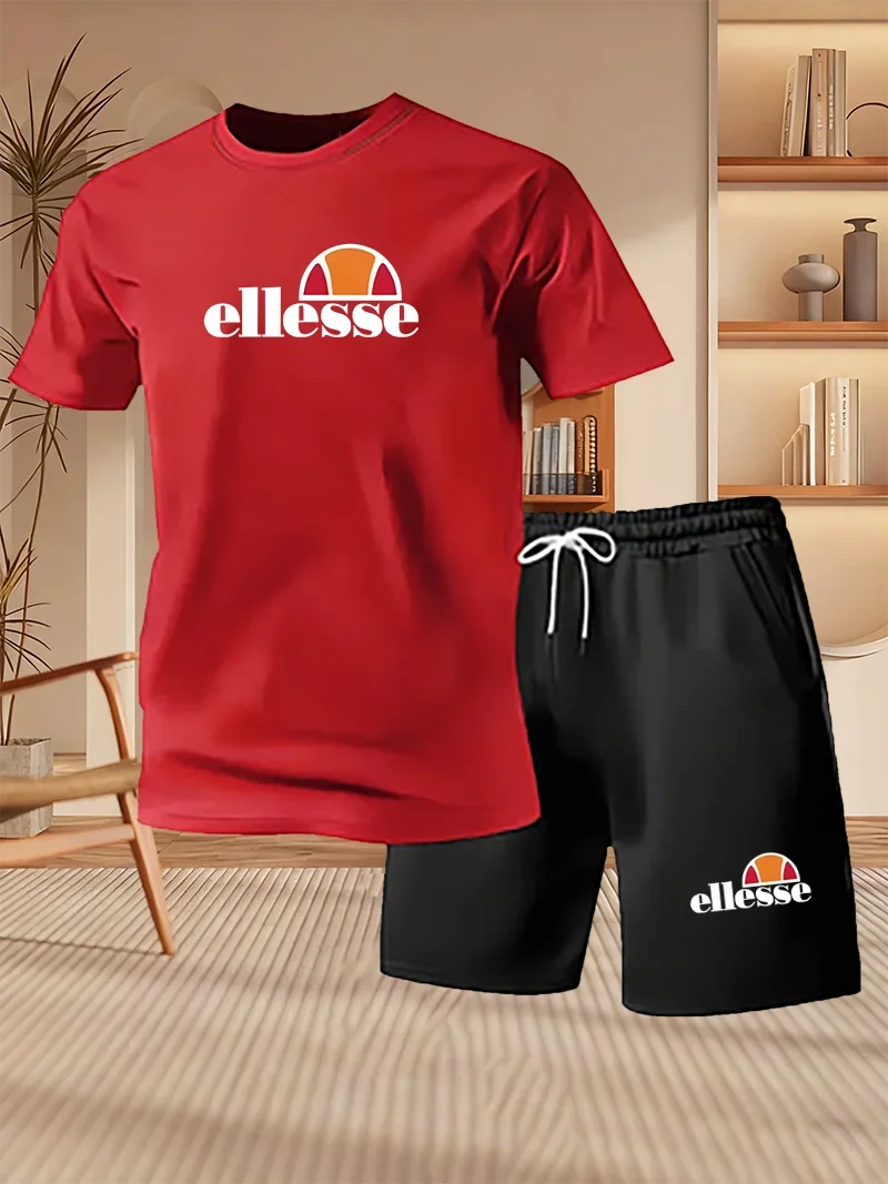 Ensemble homme t-shirt et short en polyester – CLEVI Paris