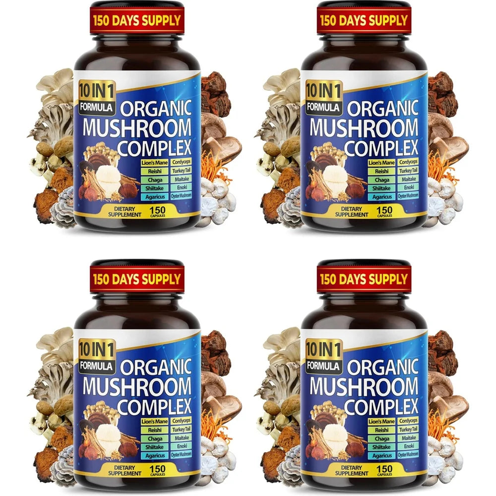 Complexe 10 champignons, 150 gélules – CLEVI Paris