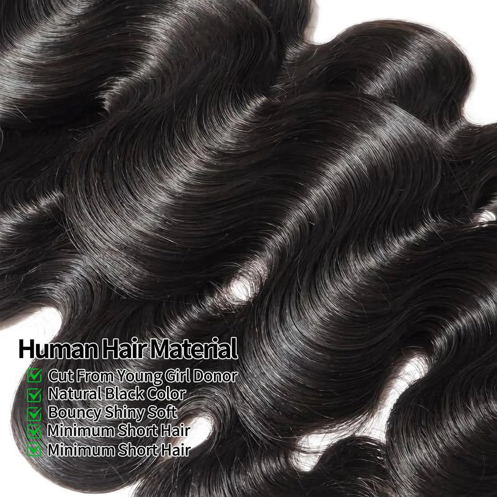 Bundles Body Wave Cheveux Humains Brésiliens Remy Hair 12A Double Weft Couleur Naturelle 6-40 Pouces – CLEVI Paris