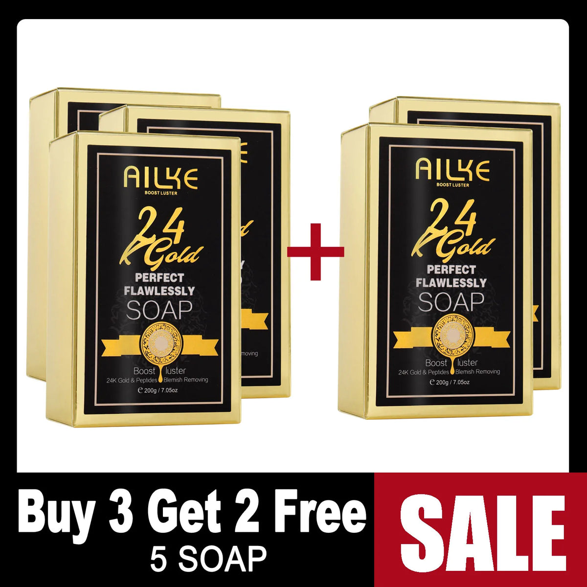 Gamme Soins Peau AILKE 24K Gold – Turmeric, Glutathion & Vitamine C – Éclaircissant & Anti-Taches – CLEVI Paris