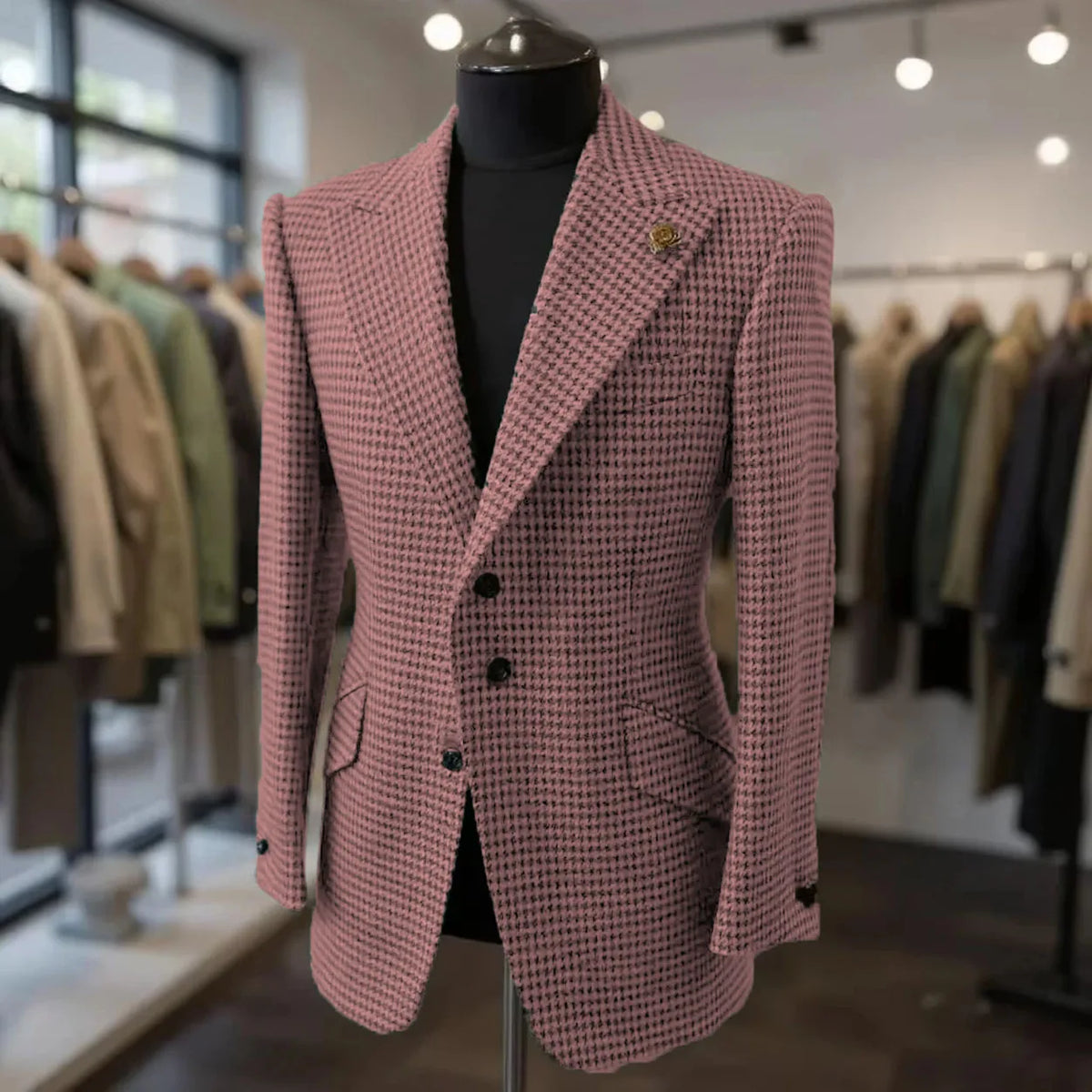 Blazer homme pied-de-poule – CLEVI Paris
