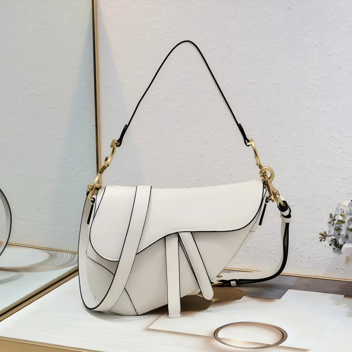 Sac Bandoulière Cuir Vintage Femme Minaudière – CLEVI Paris