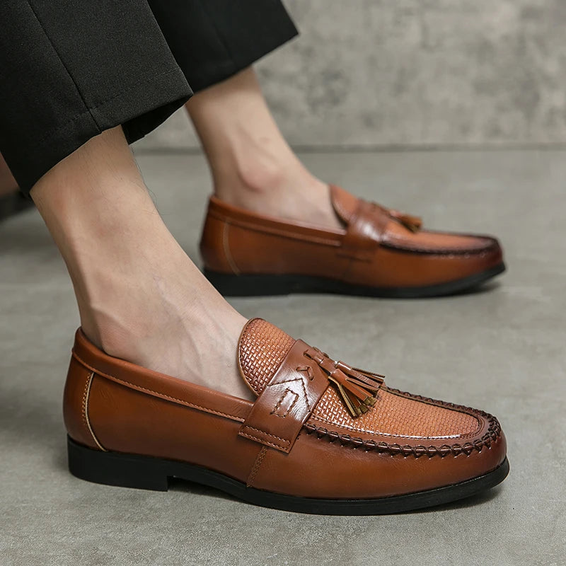 Mocassins Brogues PU Homme Bout Pointu Business & Mariage – CLEVI Paris