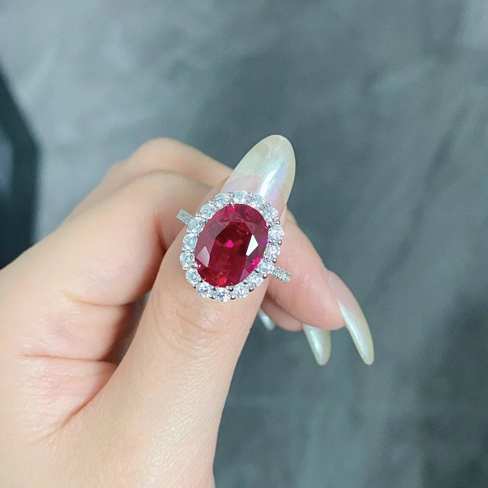 Bague Femme Rubis Or Blanc 18K – CLEVI Paris