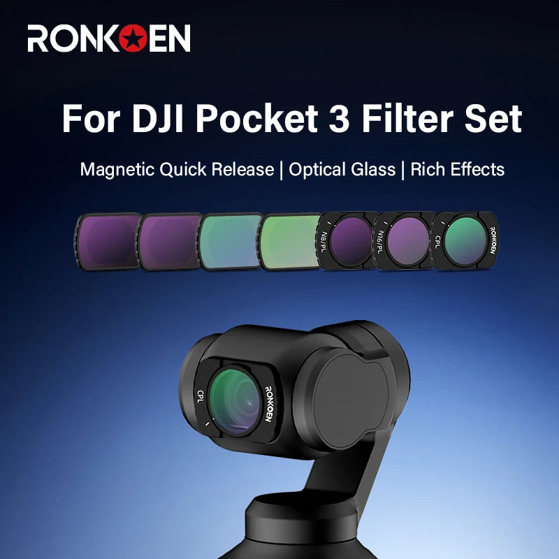 Filtres magnétiques pour DJI Osmo Pocket 3 – CLEVI Paris