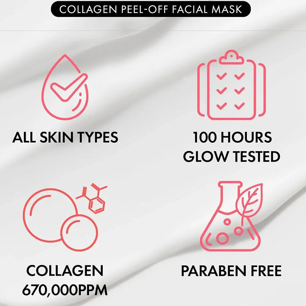 Masque Peel-Off Collagène 670 000ppm jaysuing – Fermeté, Éclat & Glass Skin – CLEVI Paris