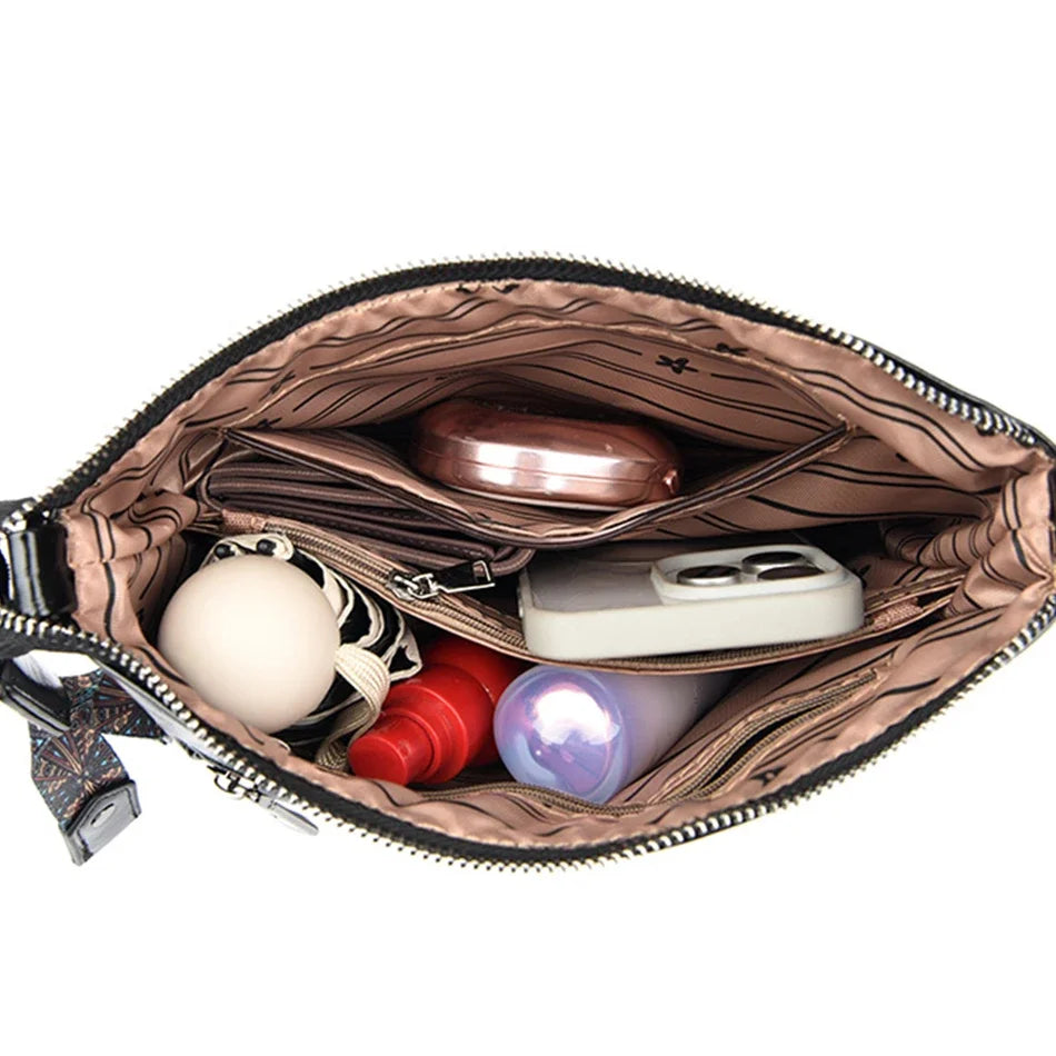 Sac Bandoulière Cuir Ciré Vintage Double Bretelles – CLEVI Paris